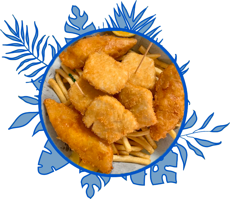 Best fish & chips Prepared Fresh Daily at Keoki’s South Kona Grindz Ono Fish And Chips Kailua-Kona, Hawaii